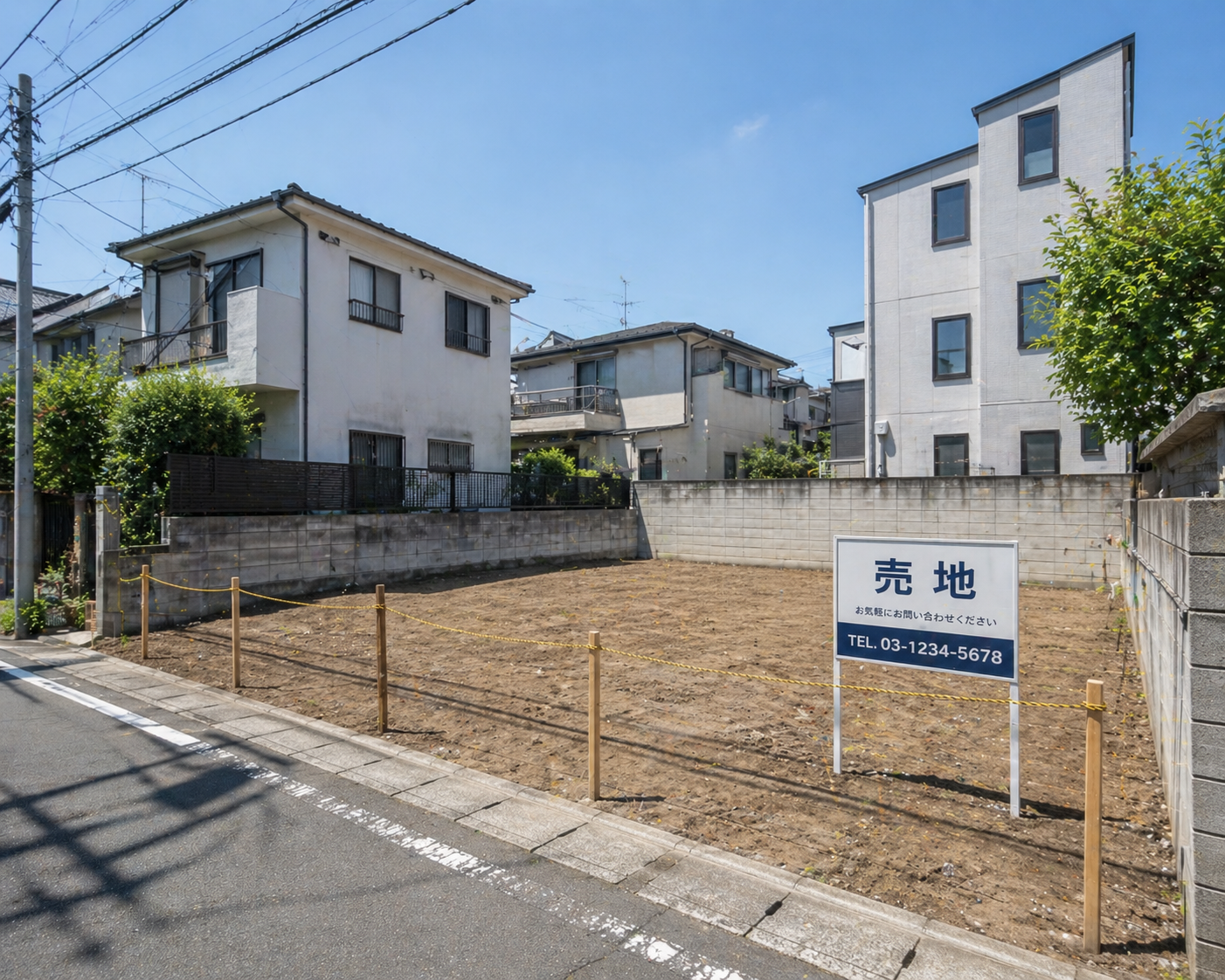 東京都杉並区の駅徒歩5分にある整形地の土地